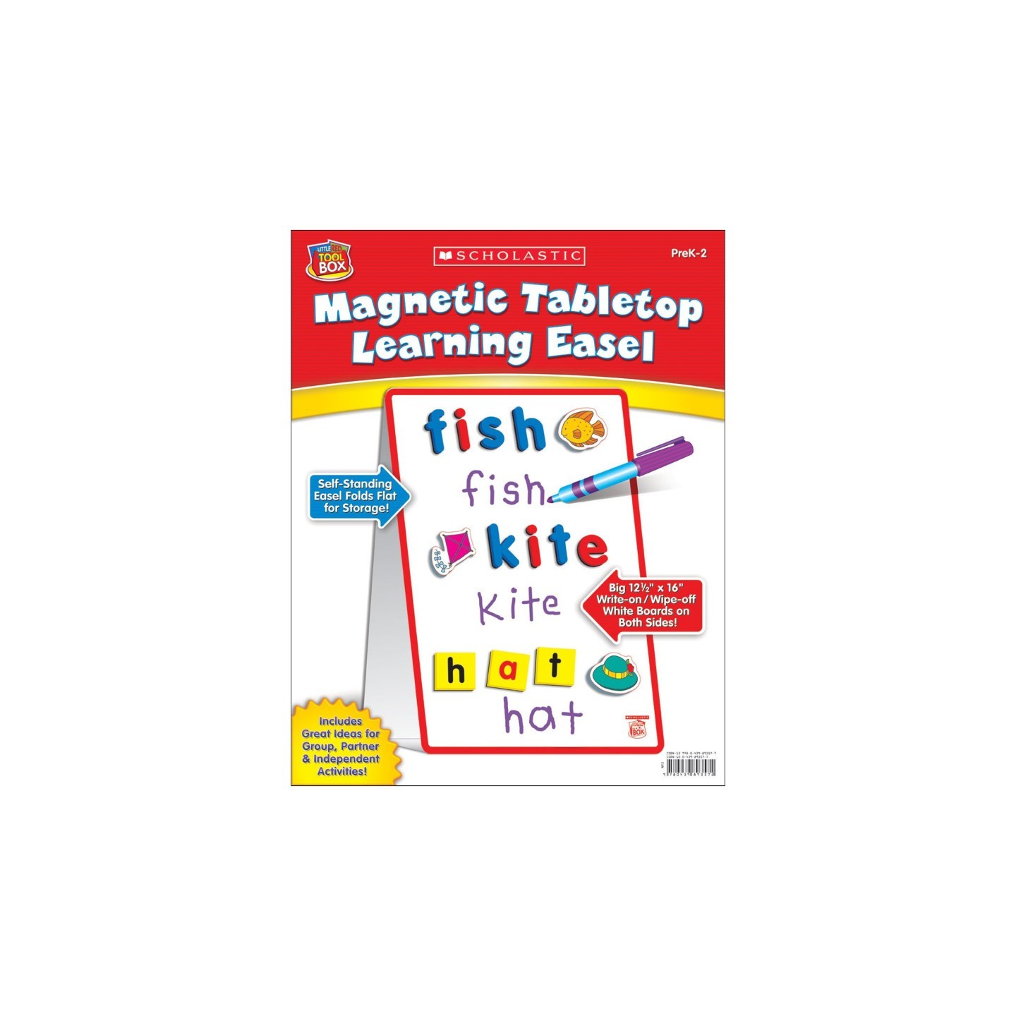 Scholastic Teaching Solutions Little Red Tool Box Magnetic Tabletop Learning Easel