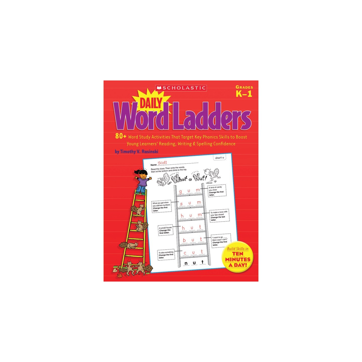 Scholastic Teaching Solutions Daily Word Ladders, Grades K-1, 8-3/8" Width, 10-7/8" Length