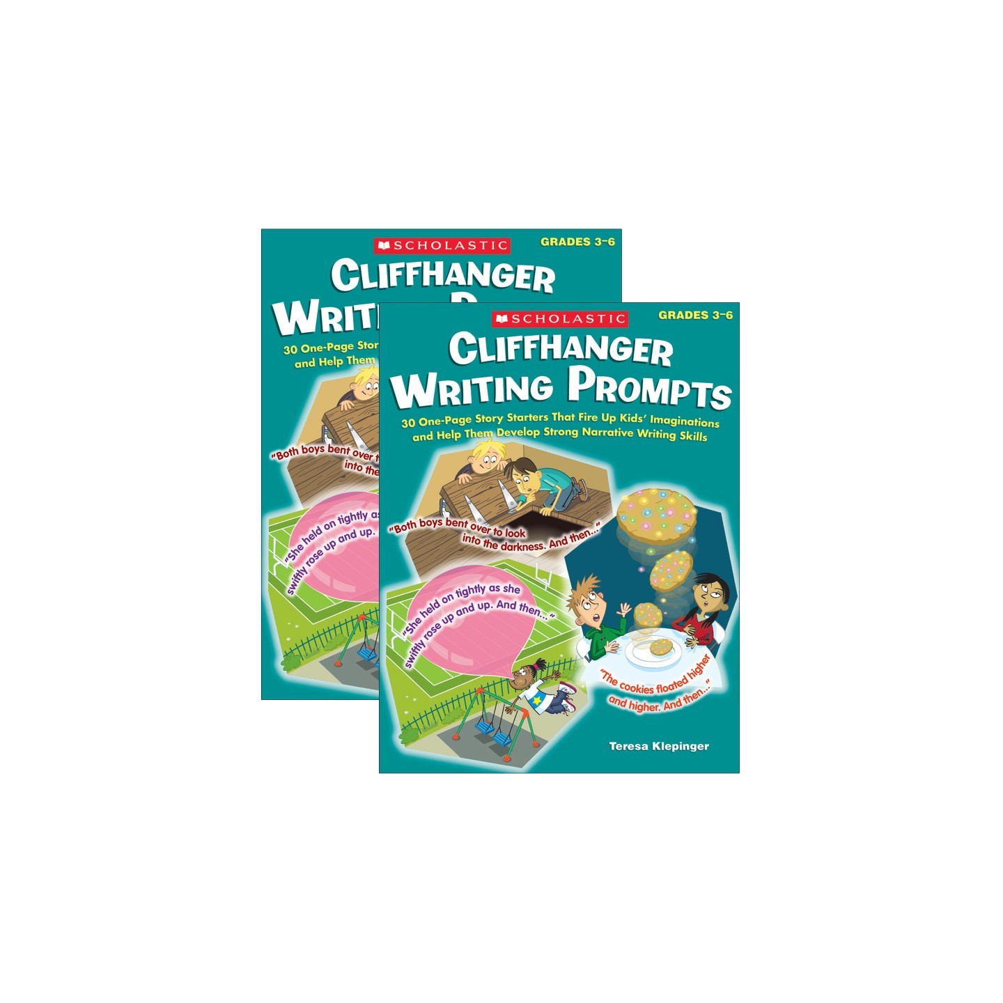 Scholastic Teaching Solutions Cliffhanger Writing Prompts Book, Pack of 2