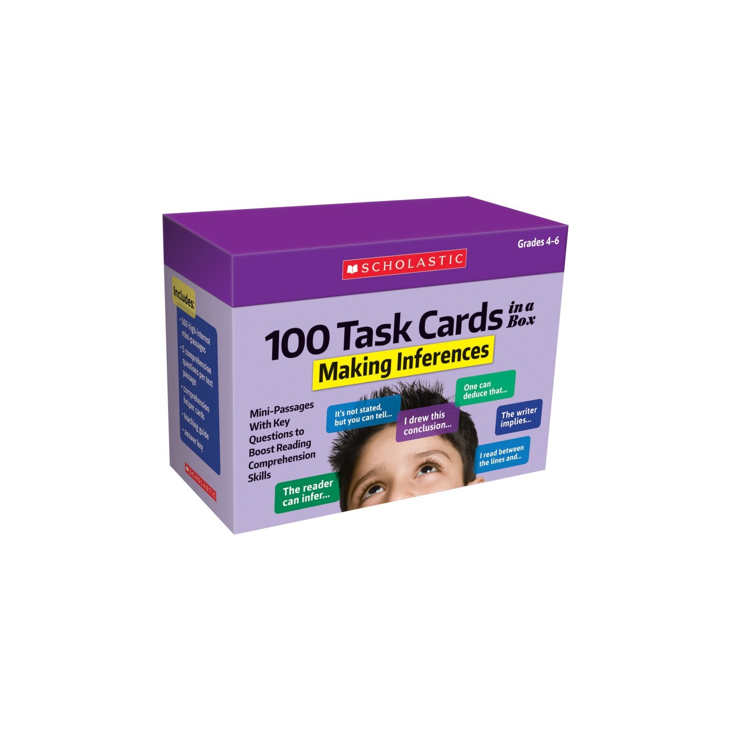 Scholastic Teaching Solutions 100 Task Cards in a Box: Making Inferences