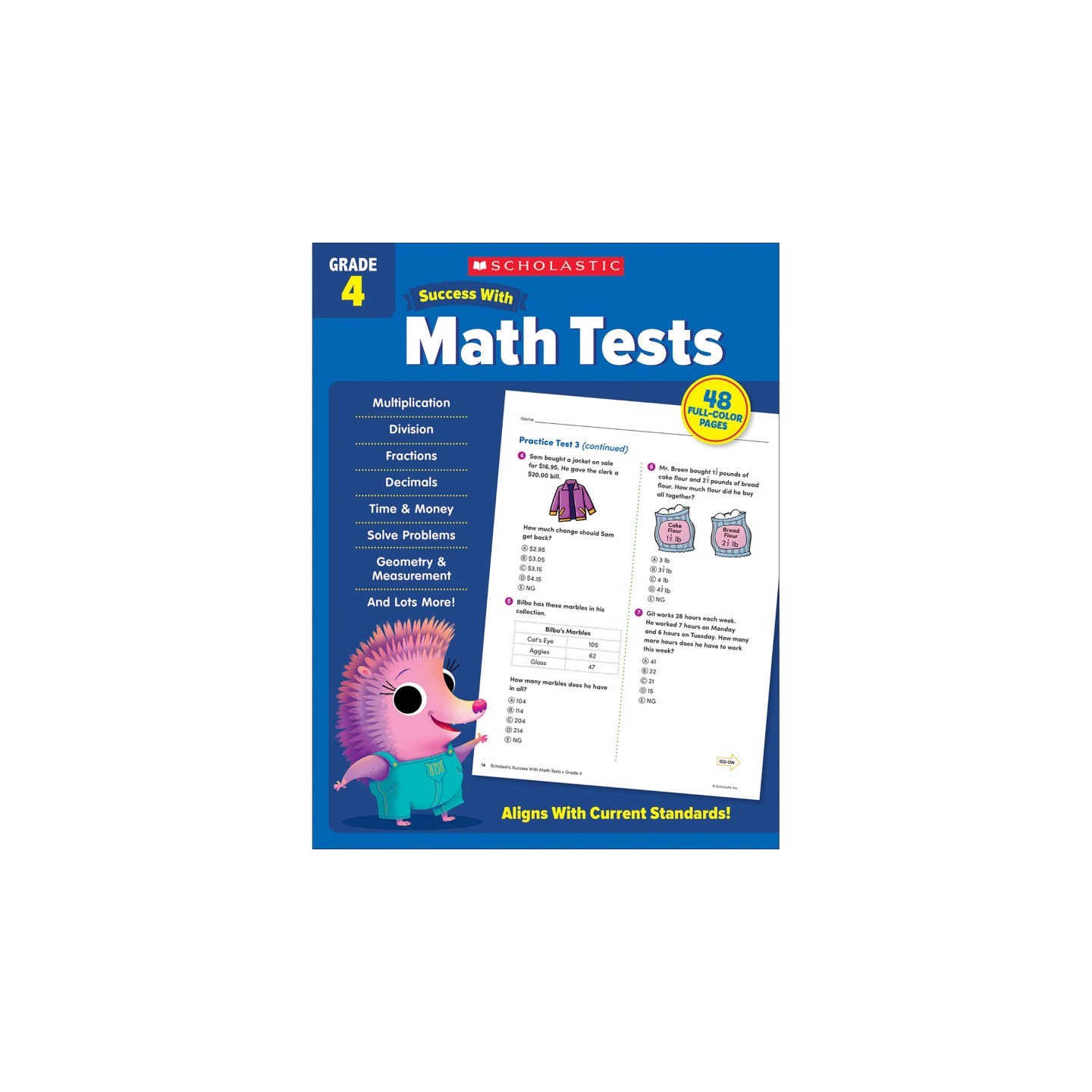 Scholastic Teaching Solutions Success With Math Tests: Grade 4
