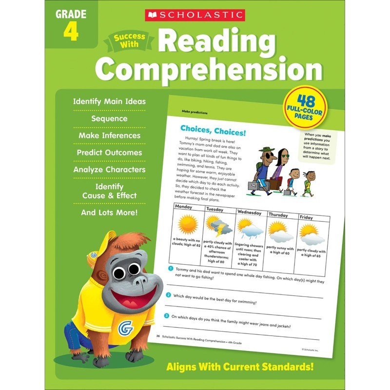 Scholastic Teaching Solutions Success With Reading Comprehension: Grade 4