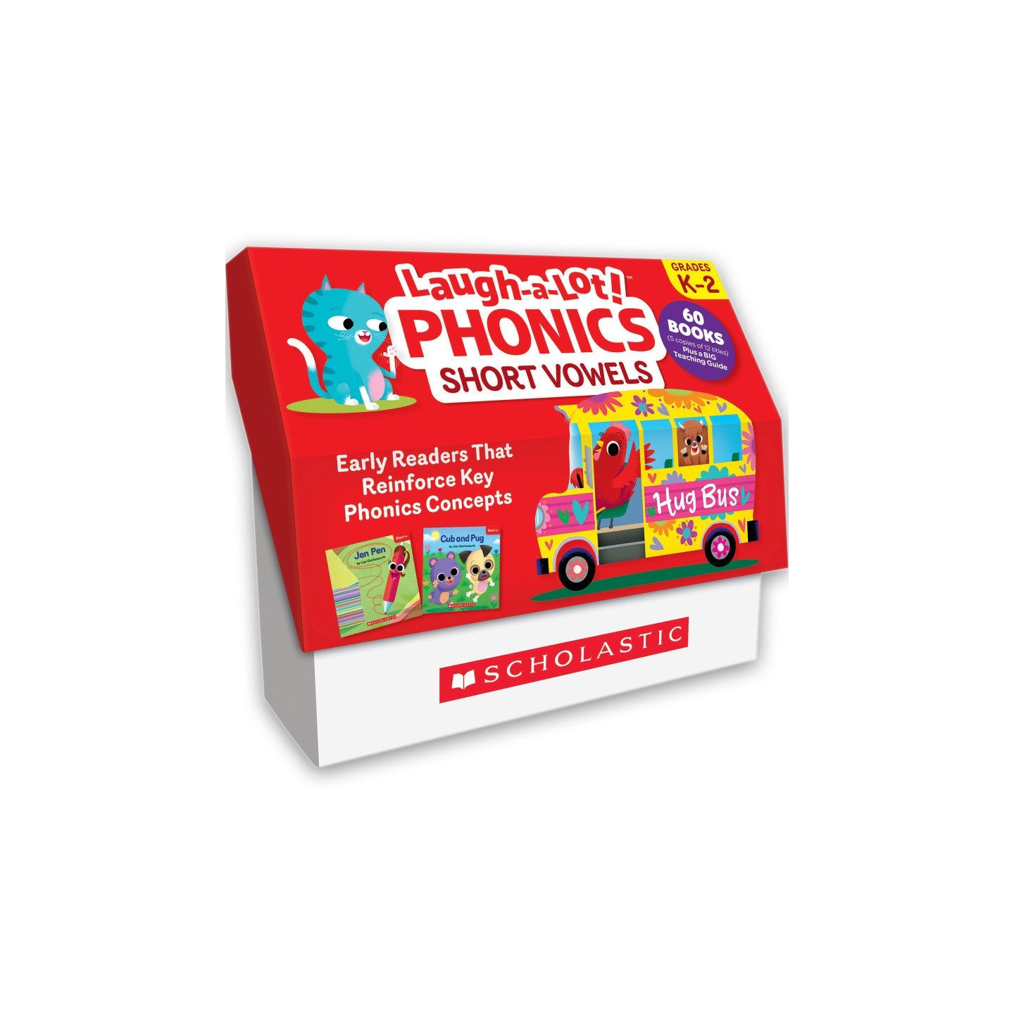 Scholastic Teaching Solutions Laugh-A-Lot Phonics: Short Vowels (Classroom Set)