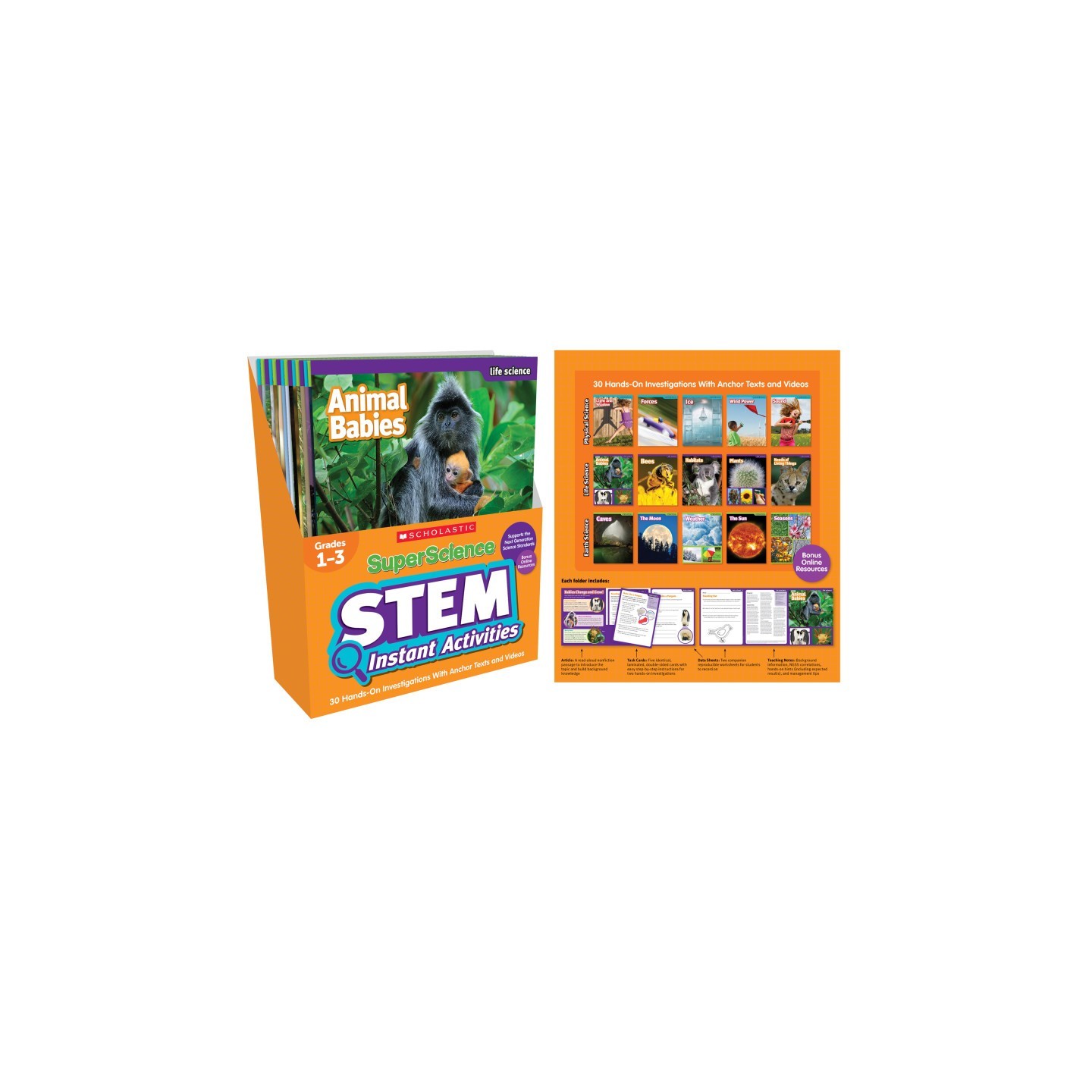 Scholastic SuperScience STEM Instant Activities, Grades 1-3
