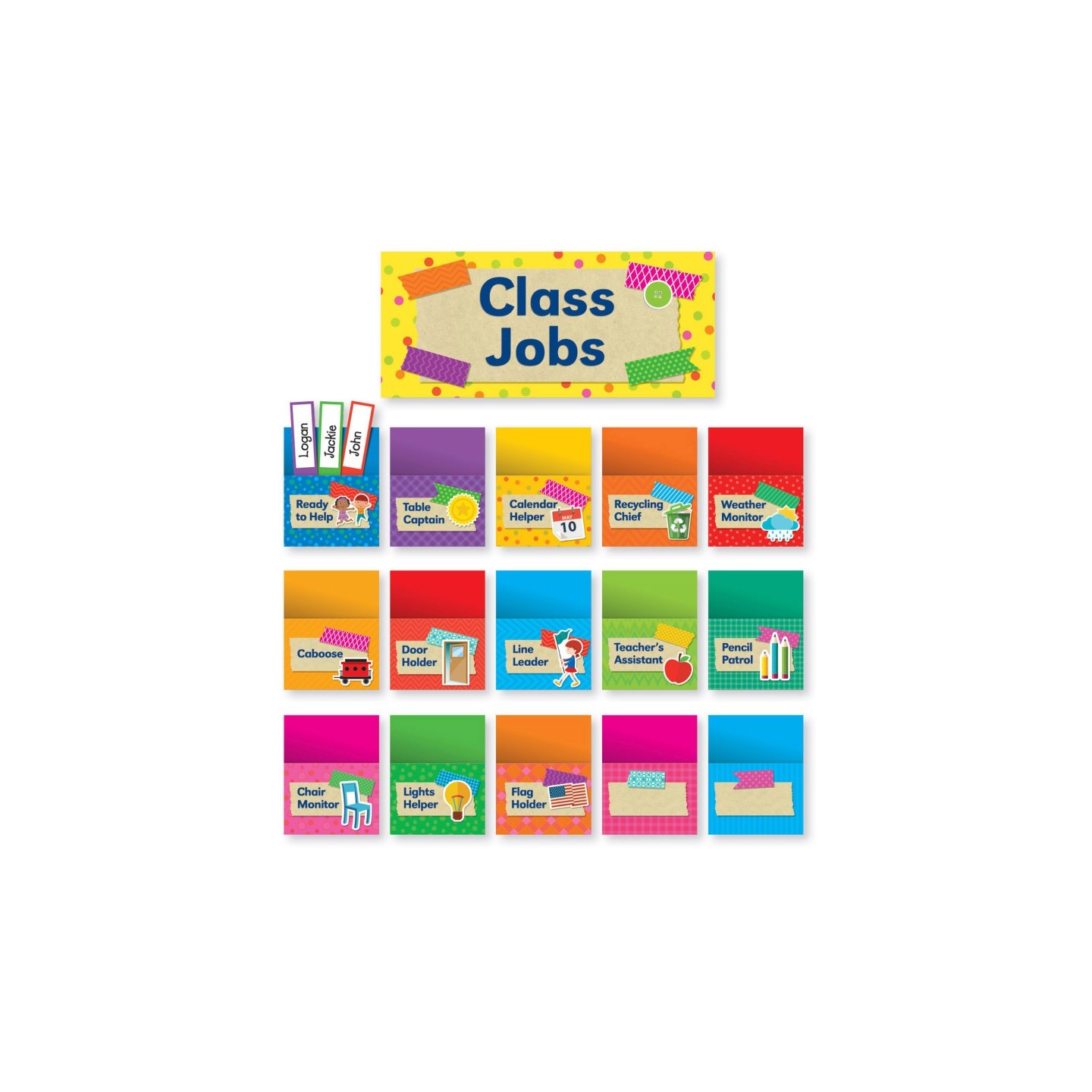Scholastic Teaching Solutions Tape It Up! Class Jobs Bulletin Board