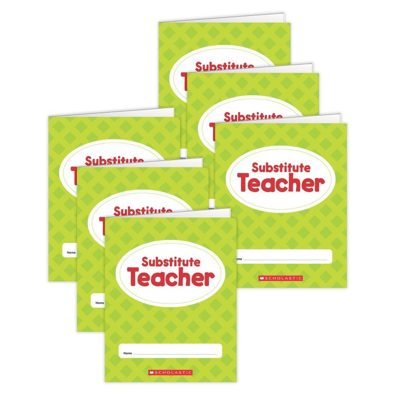 Scholastic Teaching Solutions Substitute Teacher Folder, Pack of 6