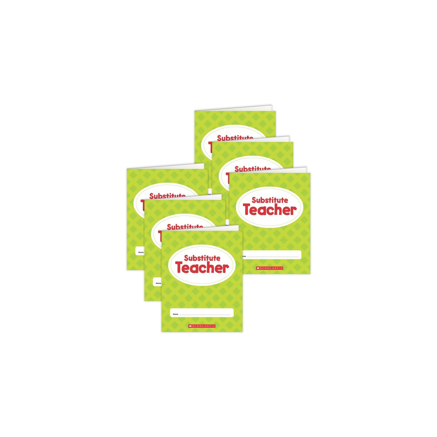 Scholastic Teaching Solutions Substitute Teacher Folder, Pack of 6