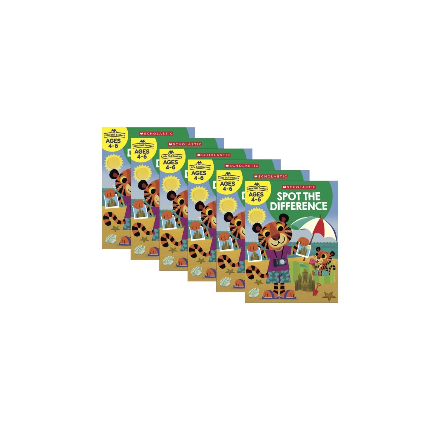 Scholastic Teaching Solutions Little Skill Seekers: Spot the Difference Activity Book, Pack of 6