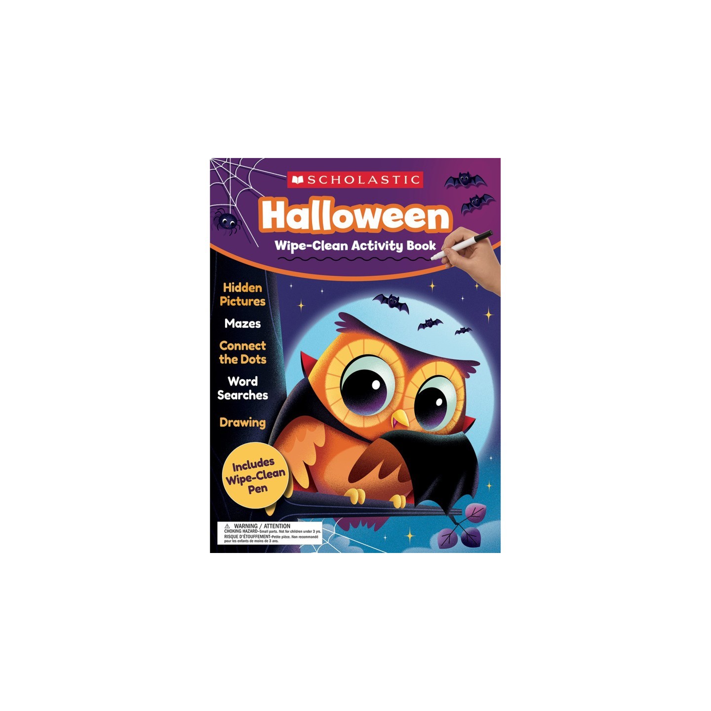 Scholastic Teaching Solutions Halloween Wipe-Clean Activity Book