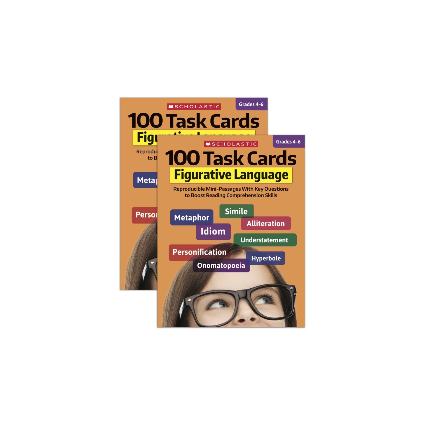 Scholastic Teaching Solutions 100 Task Cards: Figurative Language Activity Book, Pack of 2