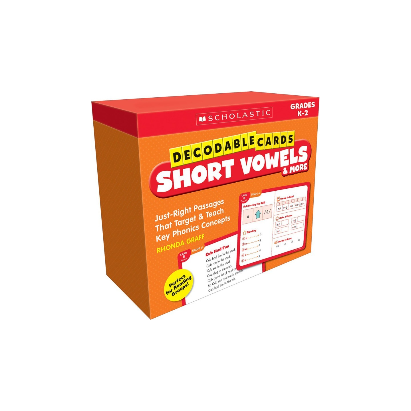 Scholastic Teaching Solutions Decodable Cards: Short Vowels & More