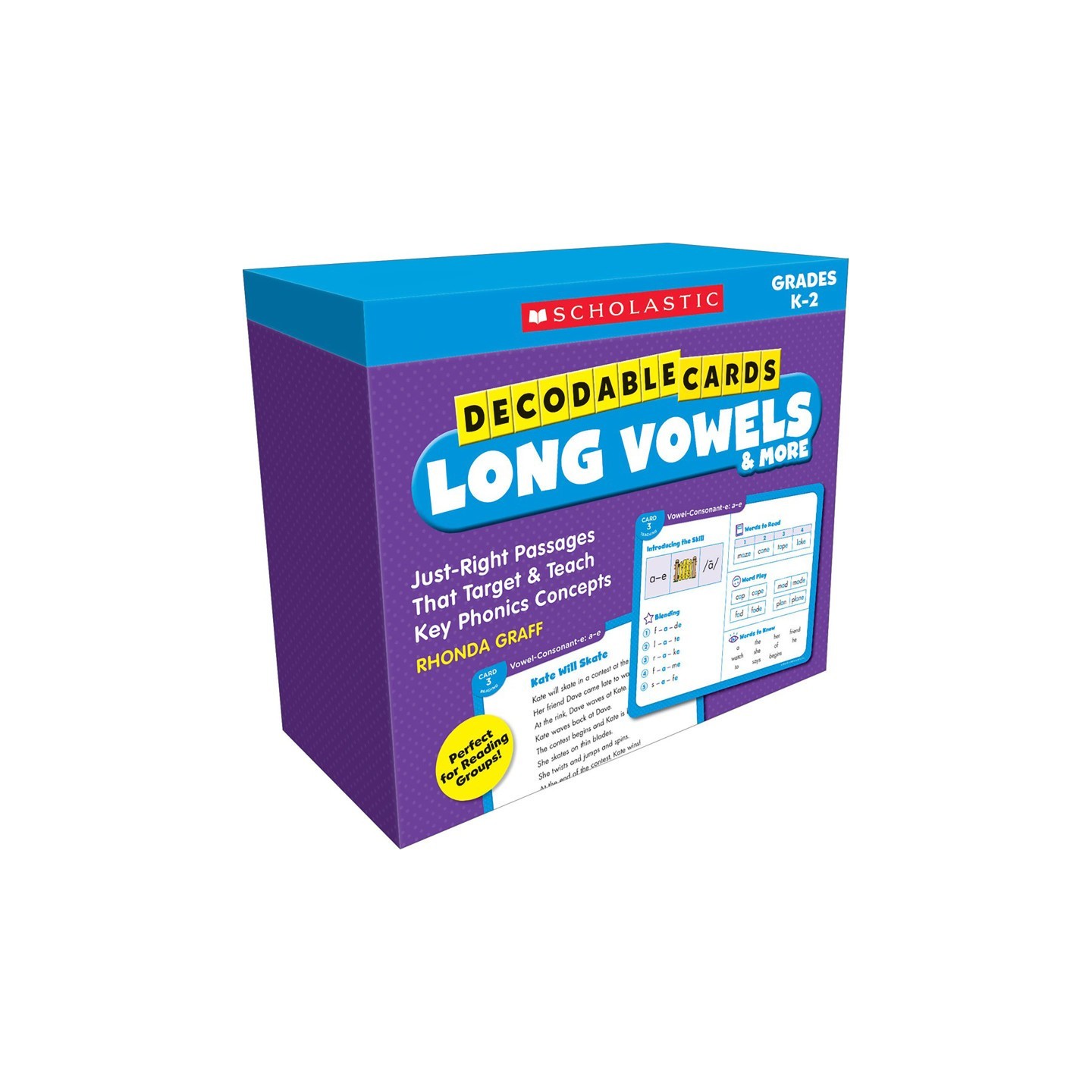 Scholastic Teaching Solutions Decodable Cards: Long Vowels & More