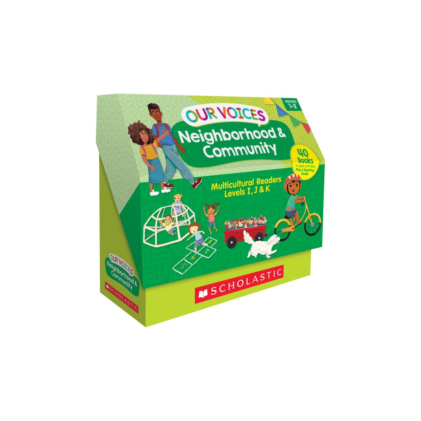 Scholastic Teaching Solutions Our Voices: Neighborhood & Community Multicultural Readers, Single-Copy Set, 10 Books