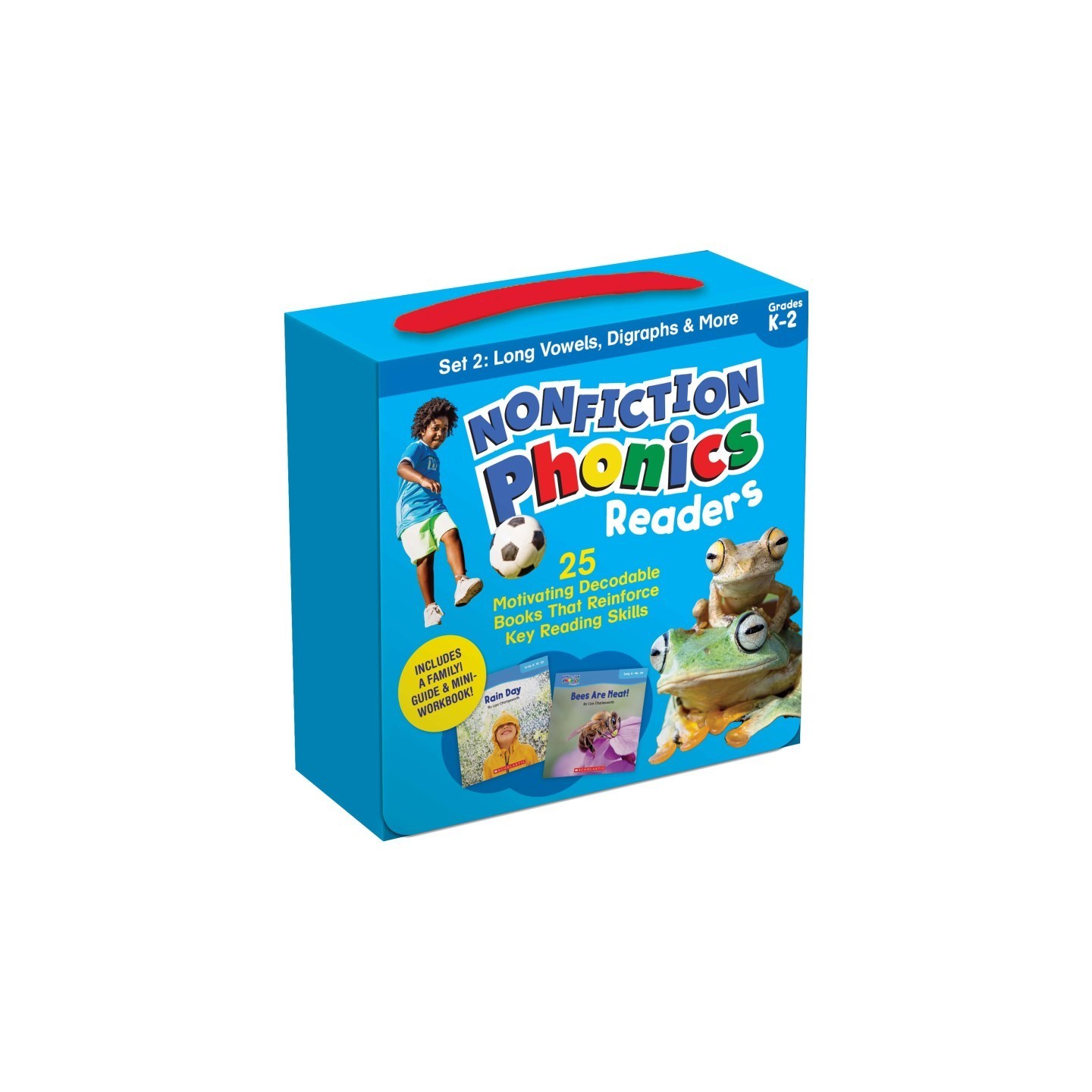 Scholastic Teaching Solutions Nonfiction Phonics Readers: Long Vowels, Digraphs & More, Single-Copy Set, 25 Books