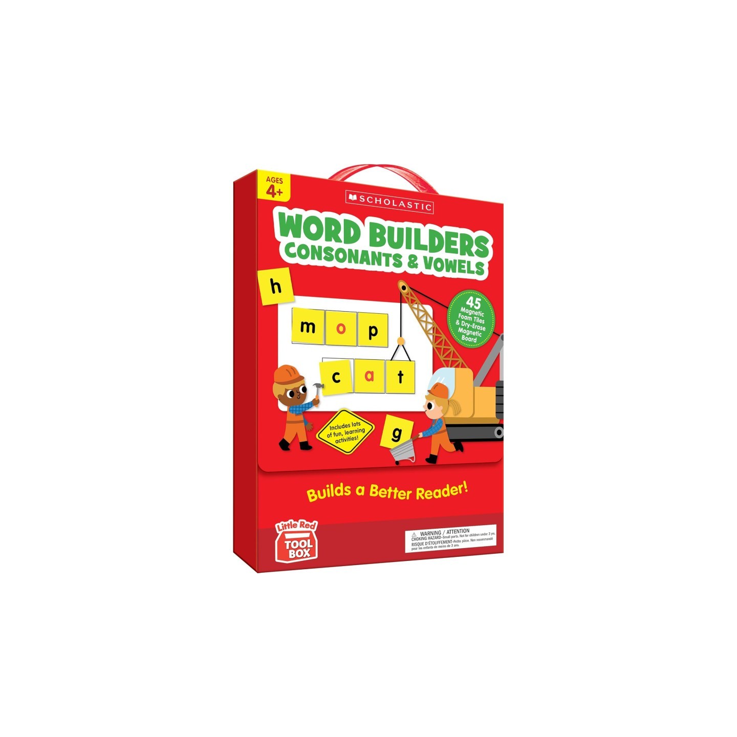 Scholastic Teaching Solutions Little Red Tool Box: Word Builders Phonics Tiles: Consonants & Vowels