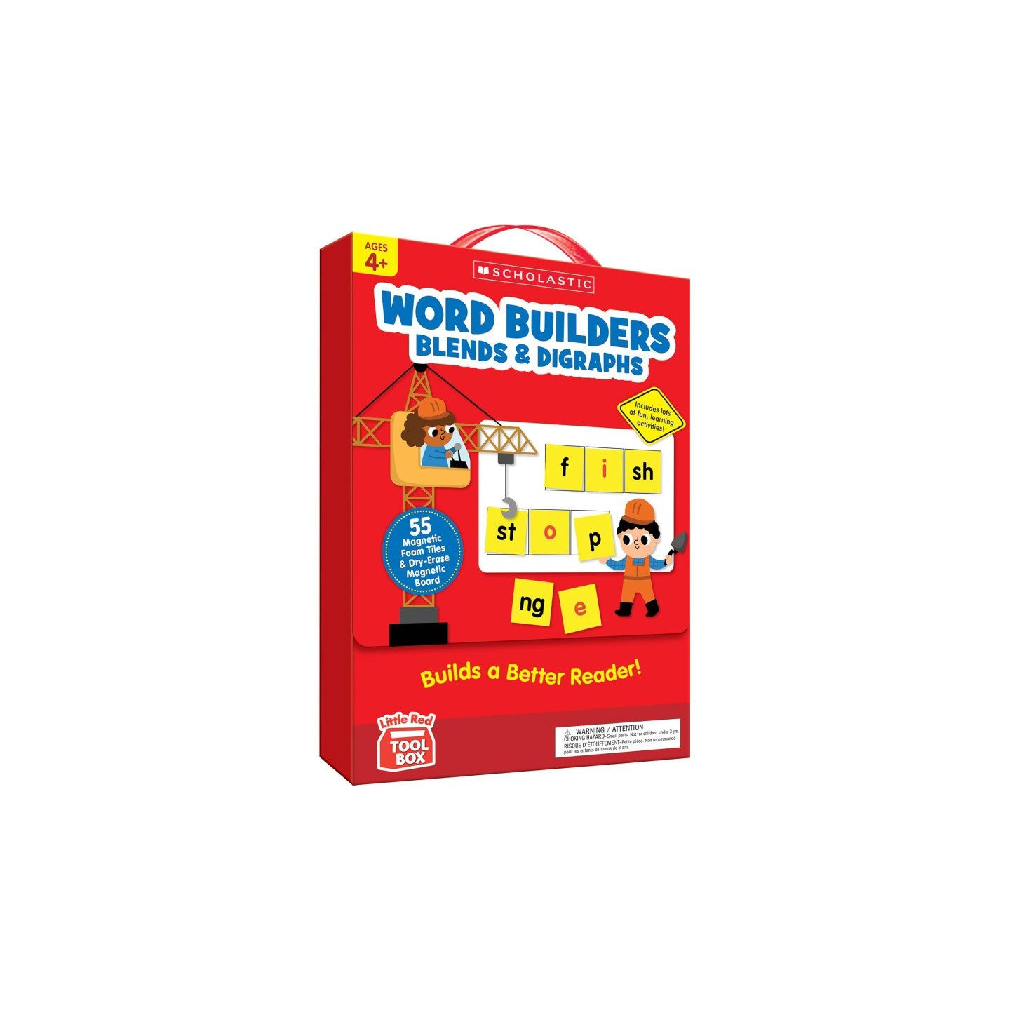 Scholastic Teaching Solutions Little Red Tool Box: Word Builders Phonics Tiles: Blends, Digraphs & More