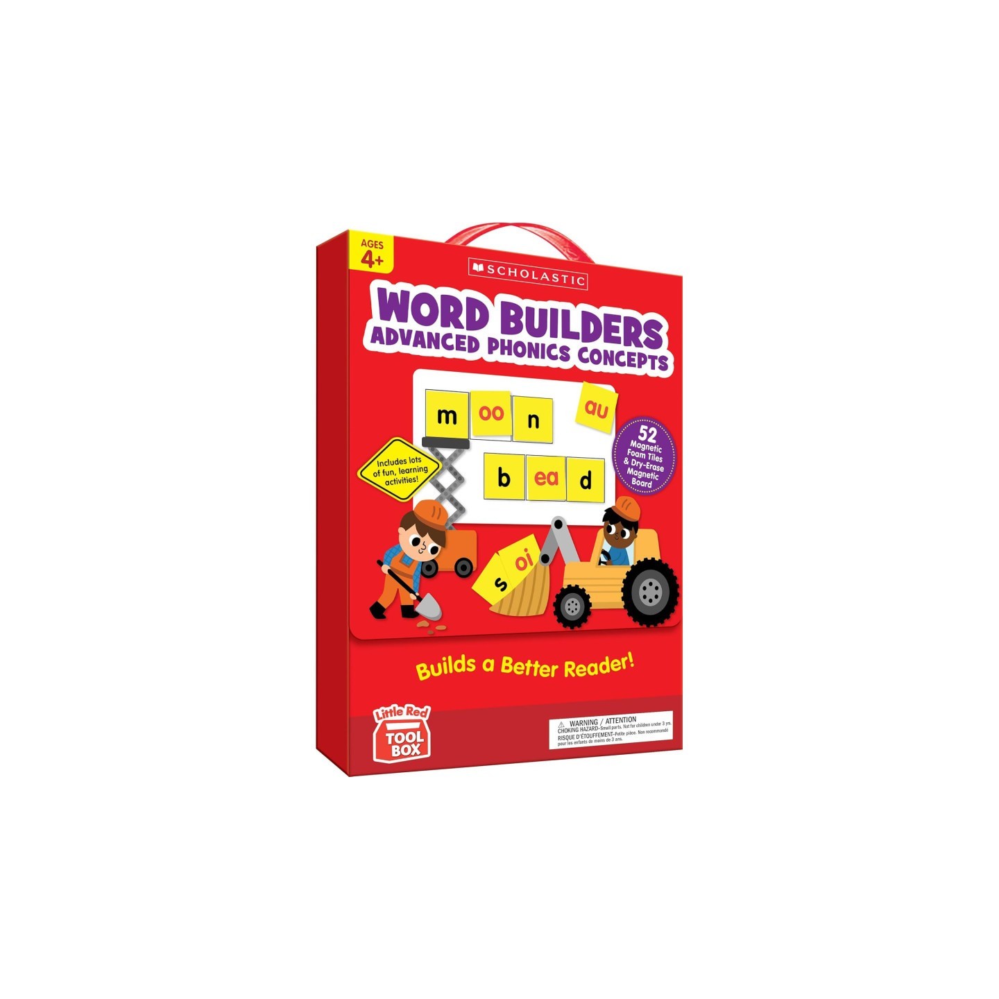 Scholastic Teaching Solutions Little Red Tool Box: Word Builders Phonics Tiles: Advanced Phonics Concepts