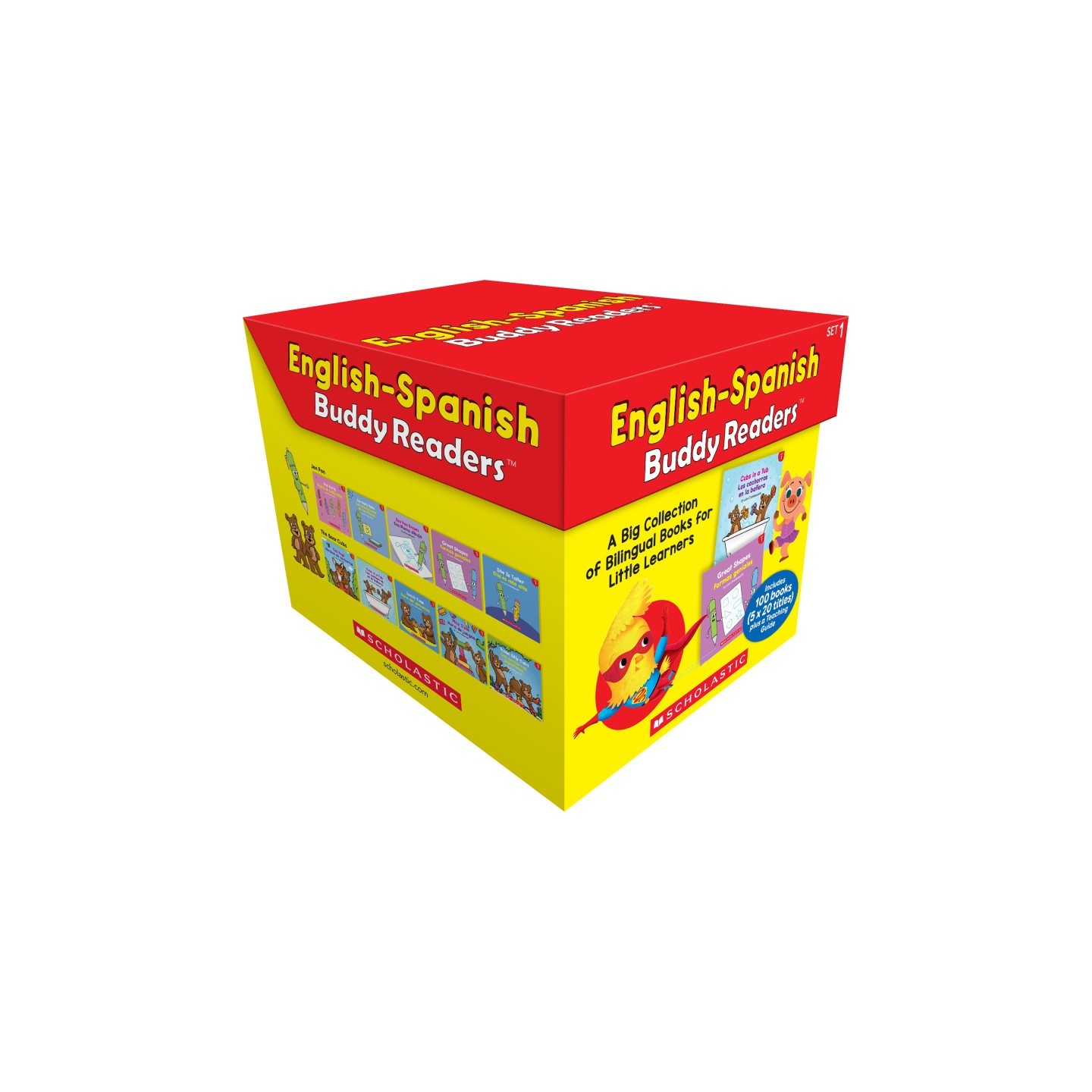 Scholastic Teaching Solutions English-Spanish Buddy Readers: Set 1, Multiple-Copy Set, 100 Books