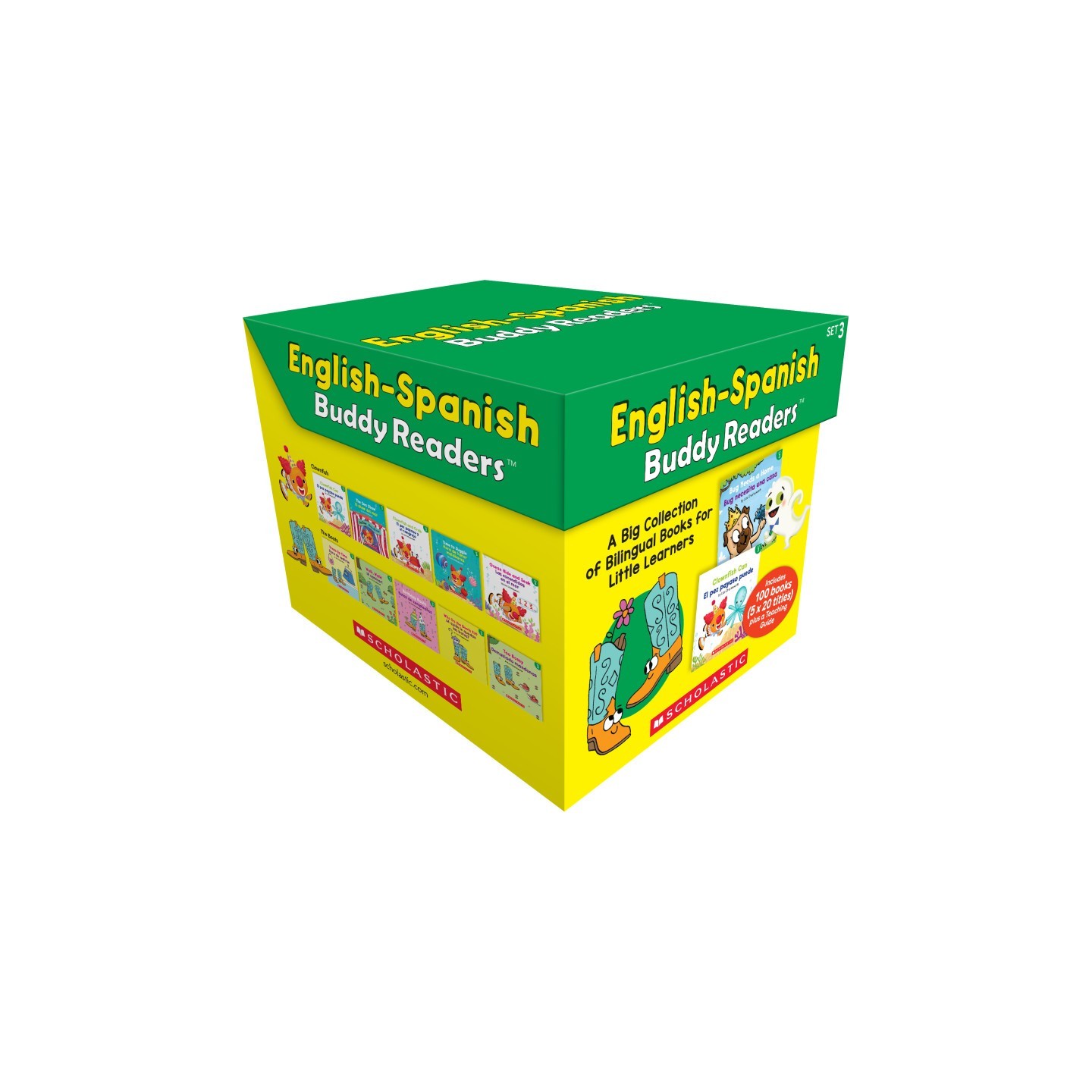 Scholastic Teaching Solutions English-Spanish Buddy Readers: Set 3, Multiple-Copy Set, 100 Books