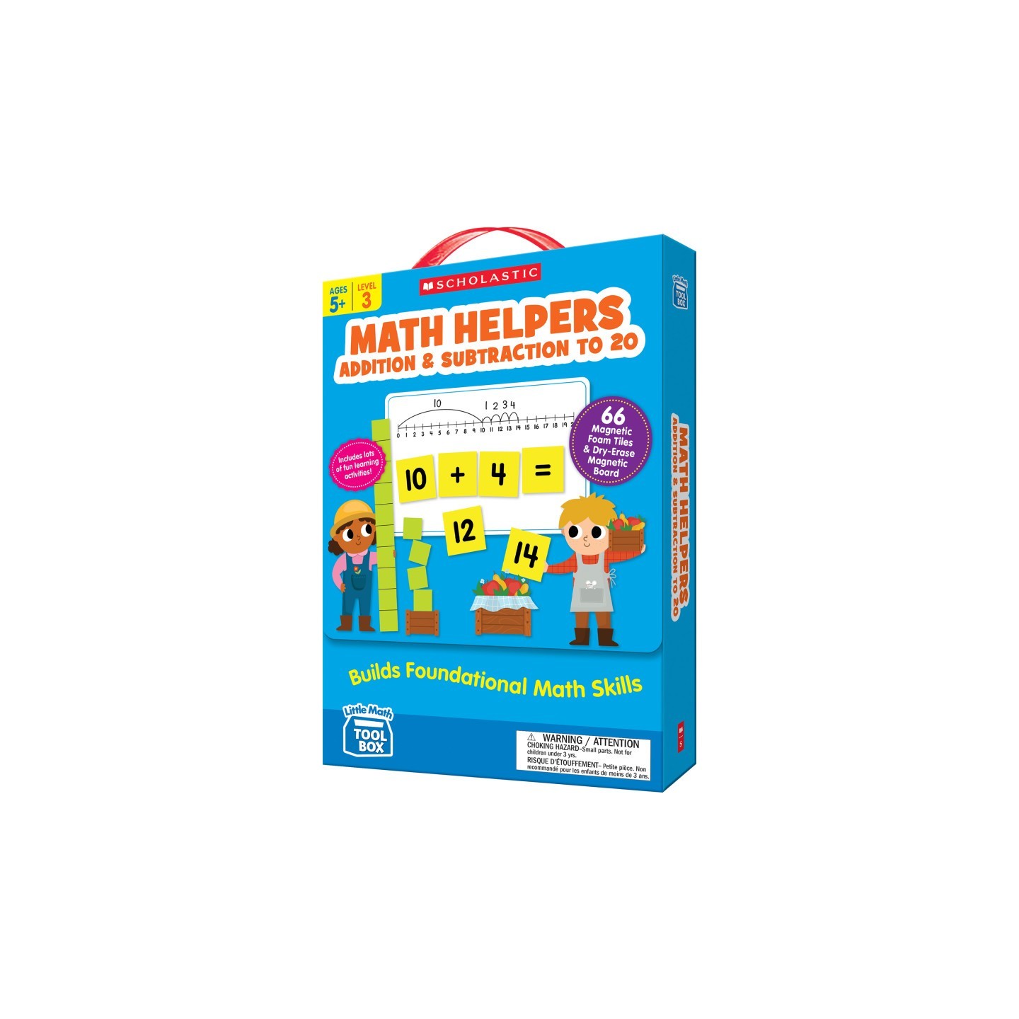 Scholastic Teaching Solutions Little Math Tool Box: Math Helpers: Addition & Subtraction to 20, Magnetic Learning Set, Ages 5+
