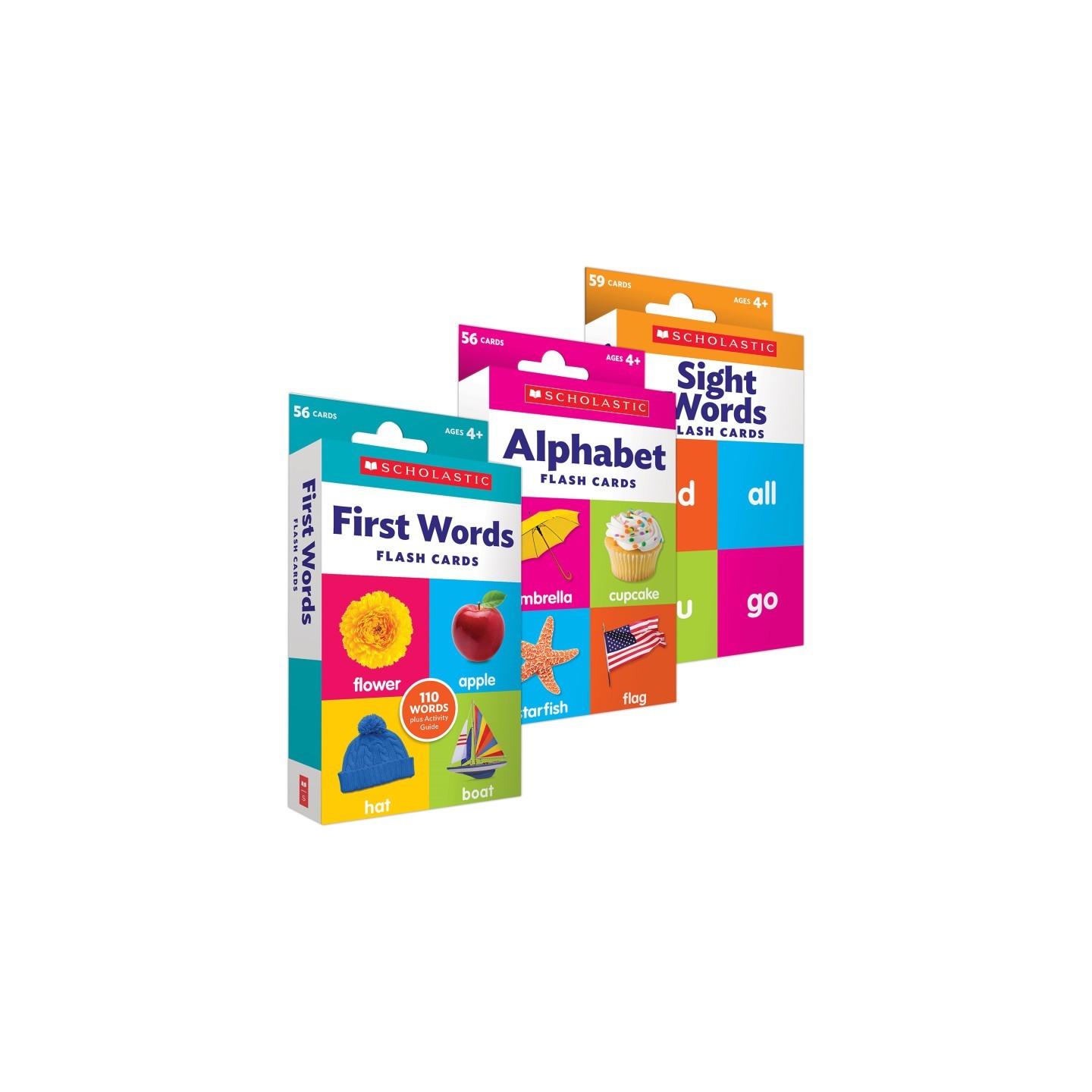 Scholastic Teaching Solutions Flash Cards: Language Set 1, 3 Sets