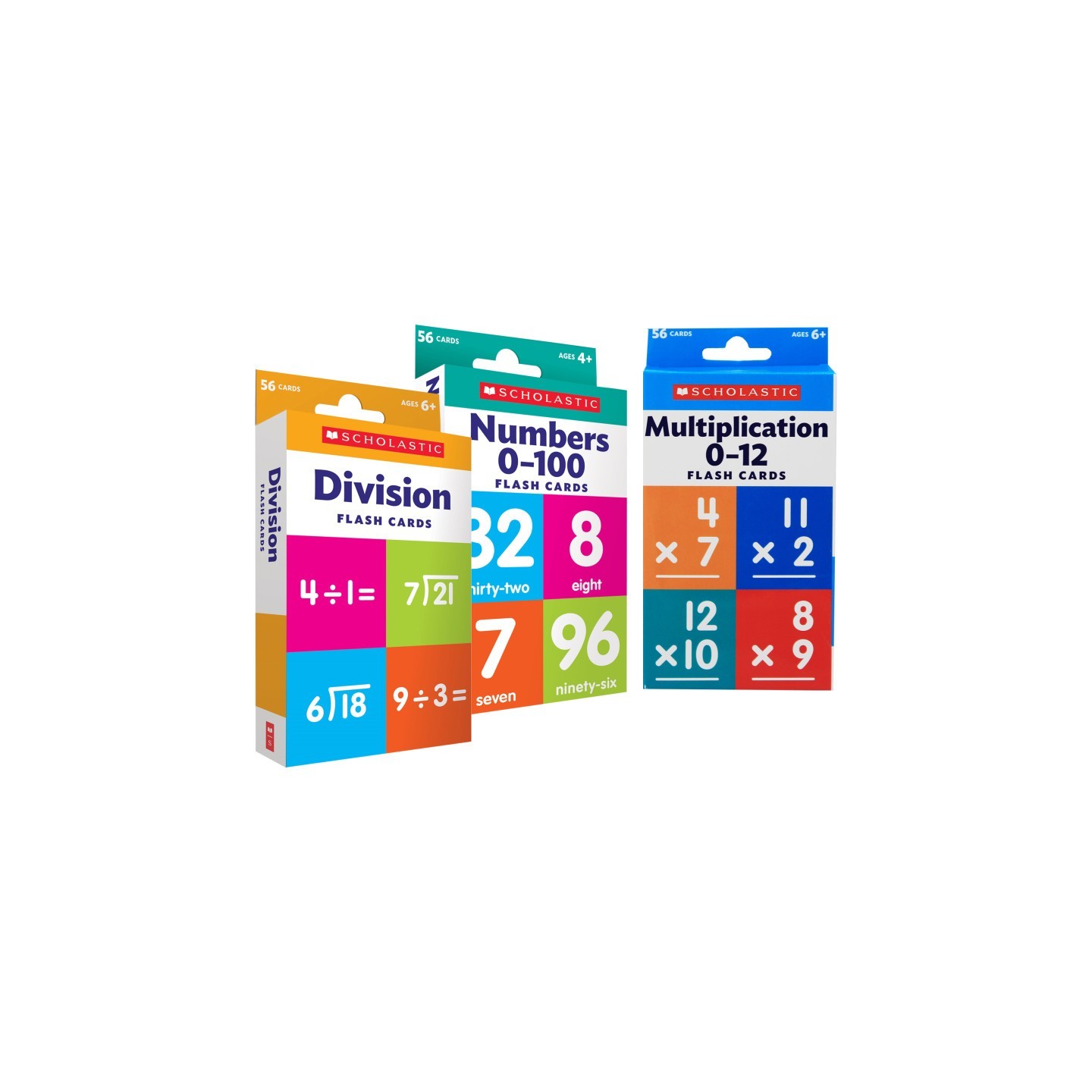 Scholastic Teaching Solutions Flash Cards: Math Set 2, 3 Sets