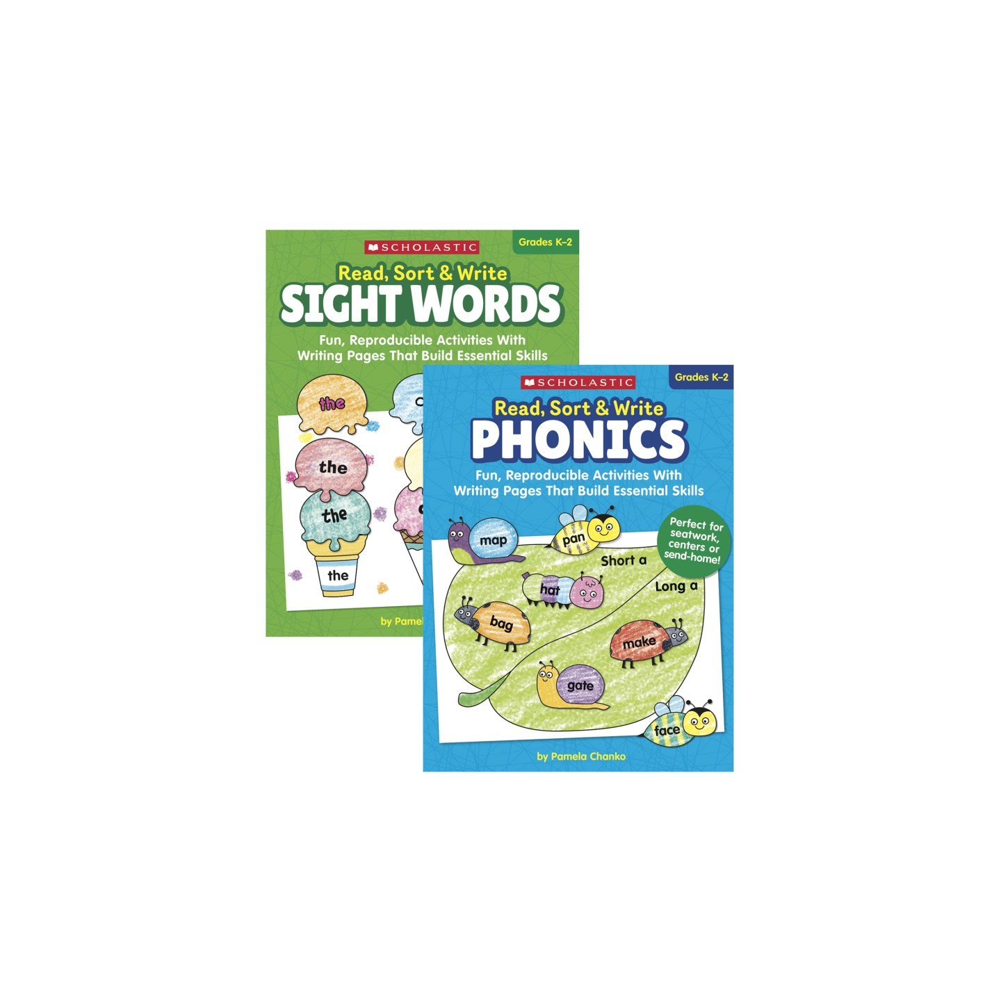 Scholastic Teaching Solutions Read, Sort & Write Reproducible Workbook Bundle, Grade K-2