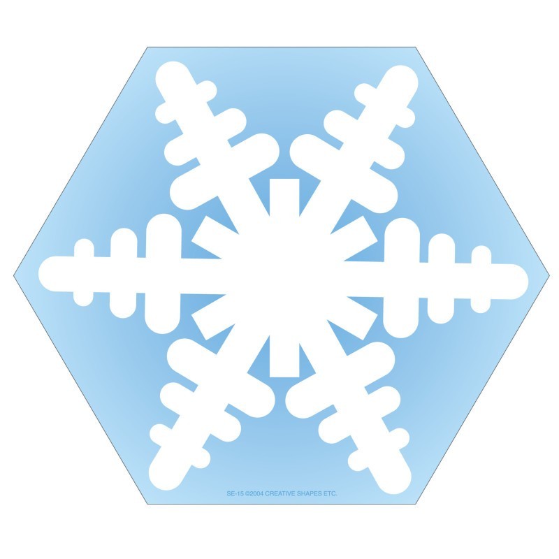 Creative Shapes Etc. Notepad, Snowflake, Large, 5" x 7", 50 Sheets