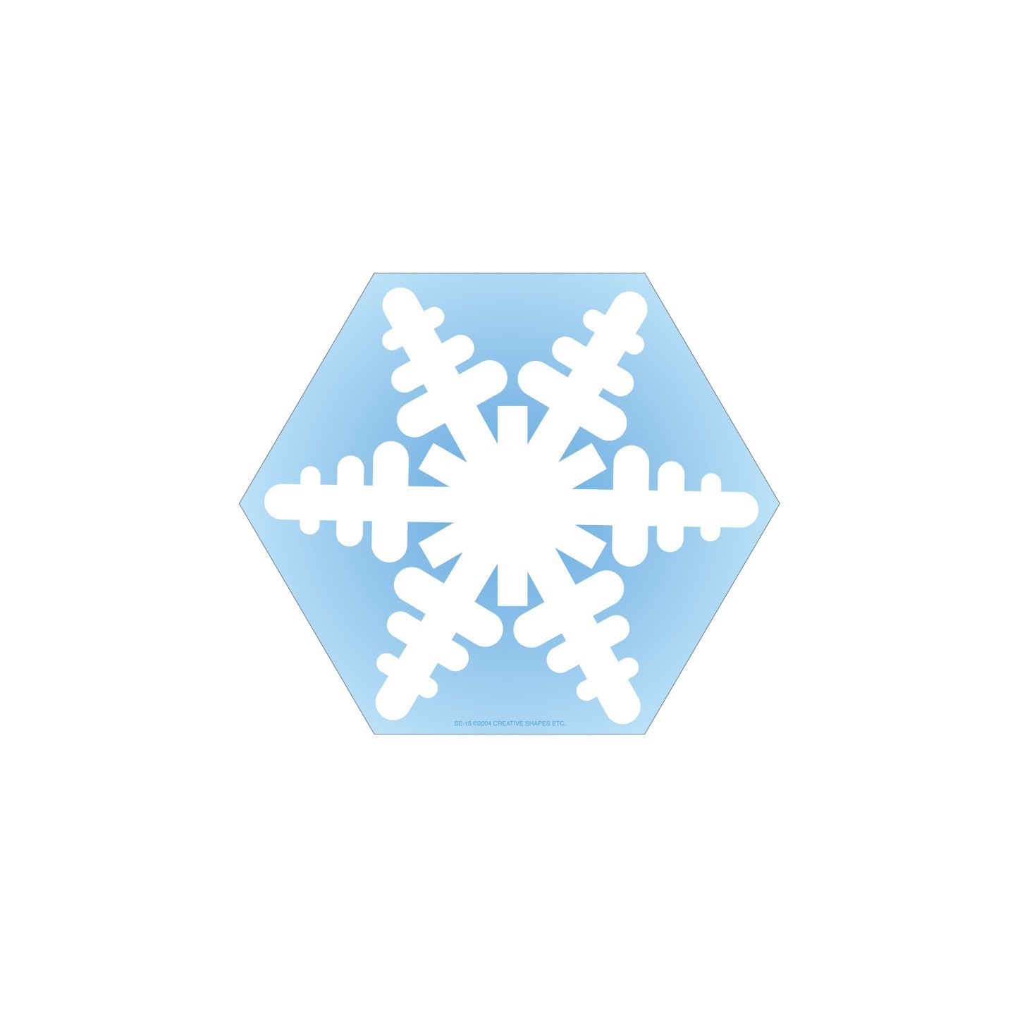 Creative Shapes Etc. Notepad, Snowflake, Large, 5" x 7", 50 Sheets