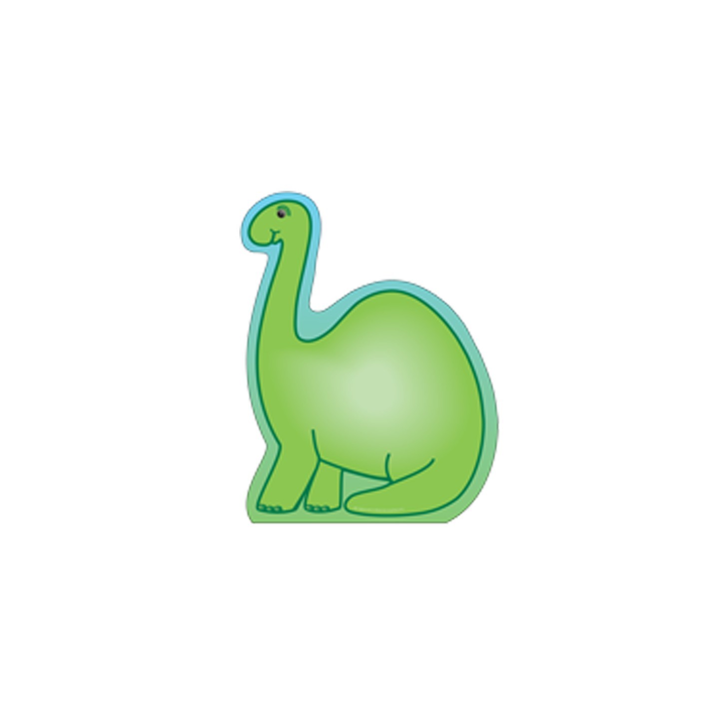 Creative Shapes Etc. Notepad, Dinosaur, Large, 5" x 7", 50 Sheets
