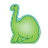 Creative Shapes Etc. Notepad, Dinosaur, Large, 5" x 7", 50 Sheets