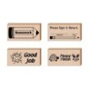 Creative Shapes Etc. Teachers Helper Stamps, Set of 4