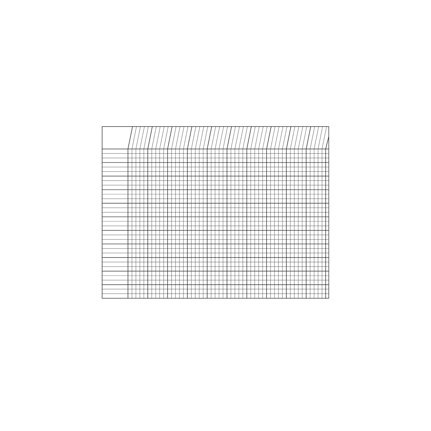 Creative Shapes Etc. Horizontal Incentive Chart, 22" x 28", White