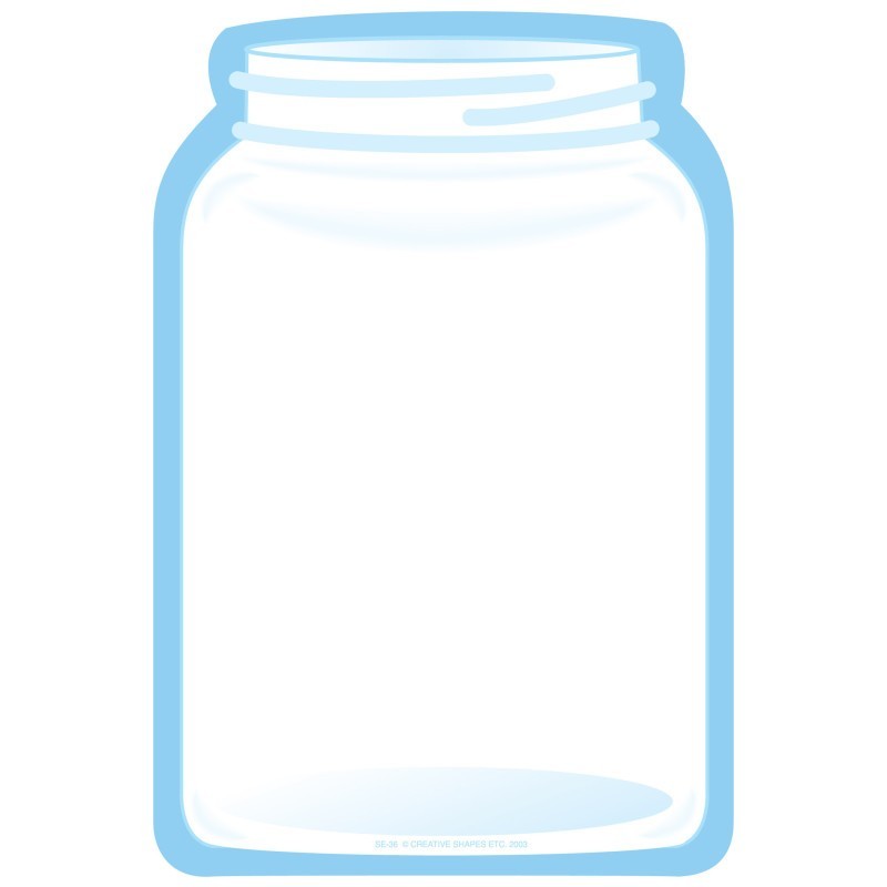 Creative Shapes Etc. Notepad, Jar, Large, 5" x 7", 50 Sheets