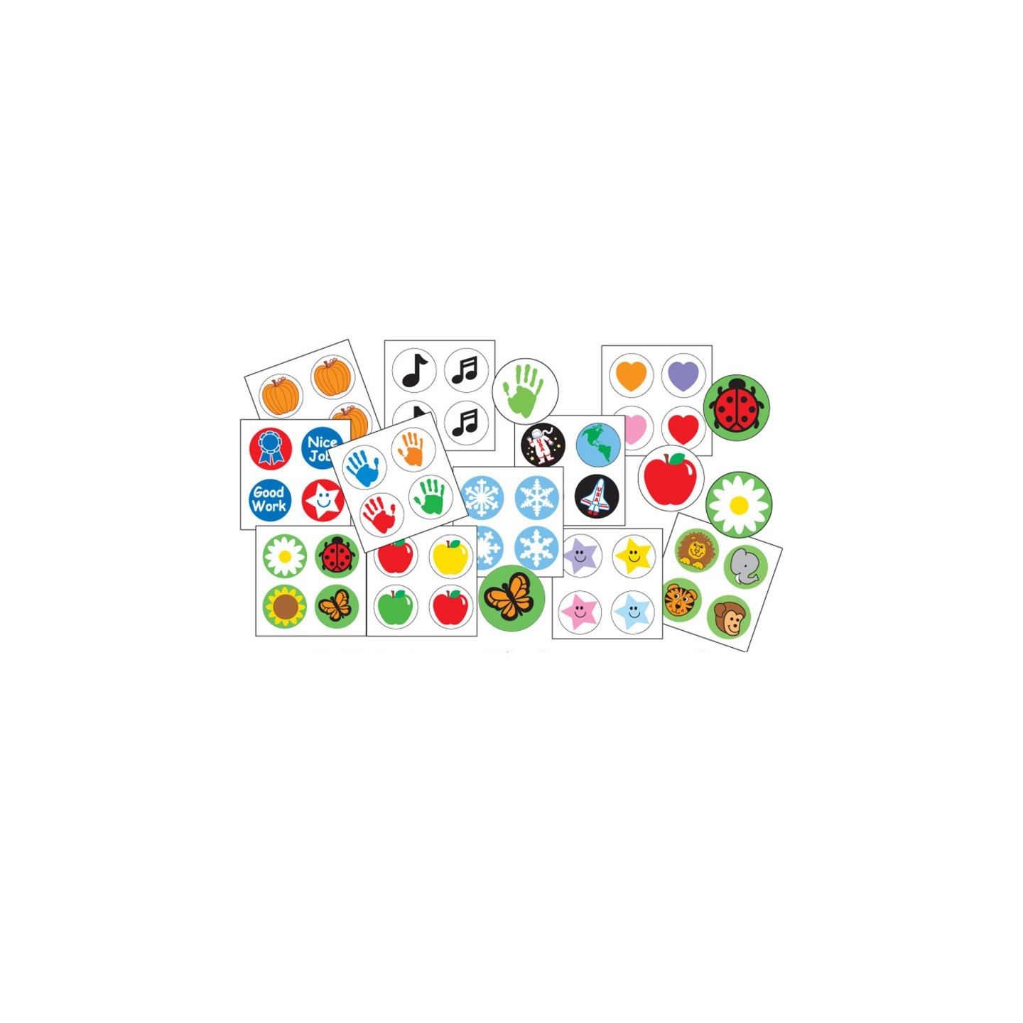 Creative Shapes Etc. 2880ct Incentive Stickers Seasonal Pack