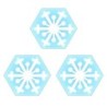 Creative Shapes Etc. Creative Shapes Notepad, Snowflake, Mini, Pack of 3