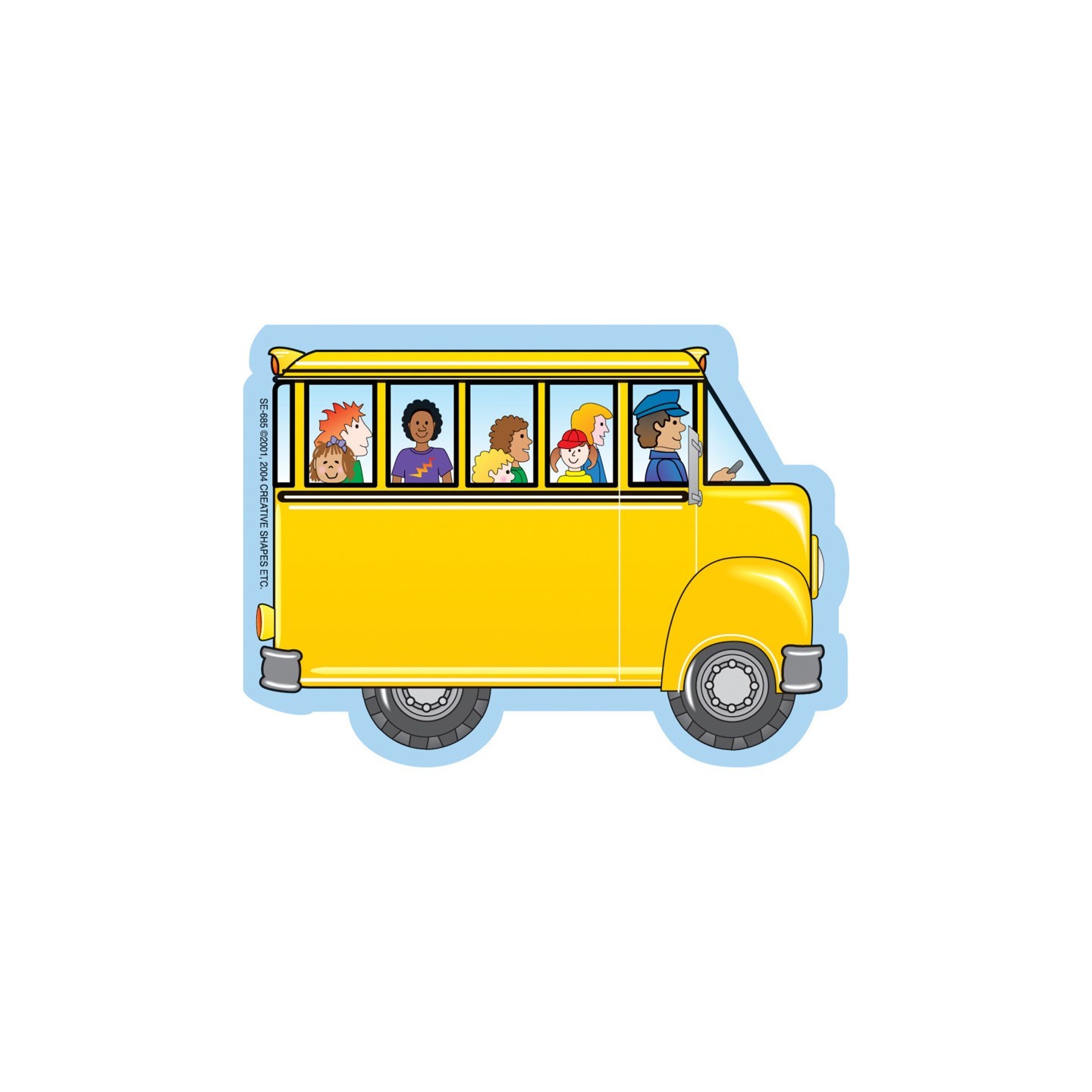 Creative Shapes Etc. Creative Shapes Notepad, Bus with Kids, Mini