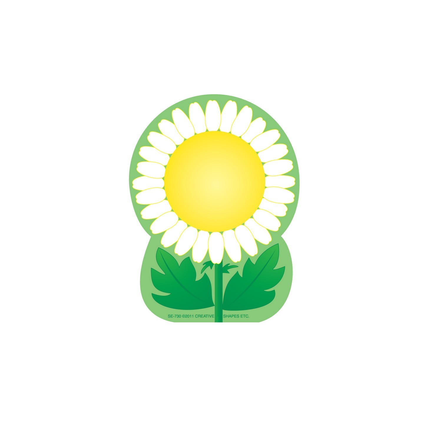 Creative Shapes Etc. Creative Shapes Notepad, Daisy, Mini