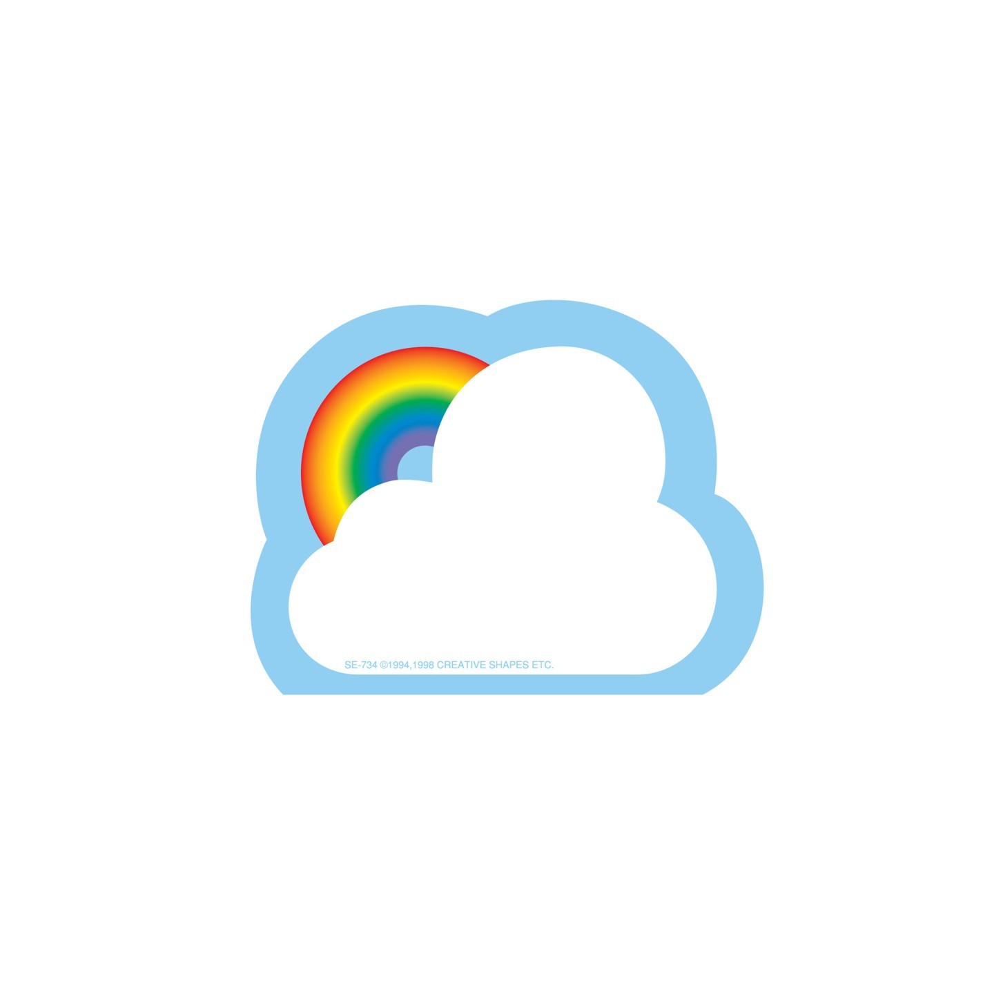 Creative Shapes Etc. Creative Shapes Notepad, Rainbow, Mini