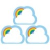 Creative Shapes Etc. Creative Shapes Notepad, Rainbow, Mini, Pack of 3