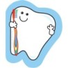 Creative Shapes Etc. Tooth Mini Notepad, 3" x 3", 35 Sheets