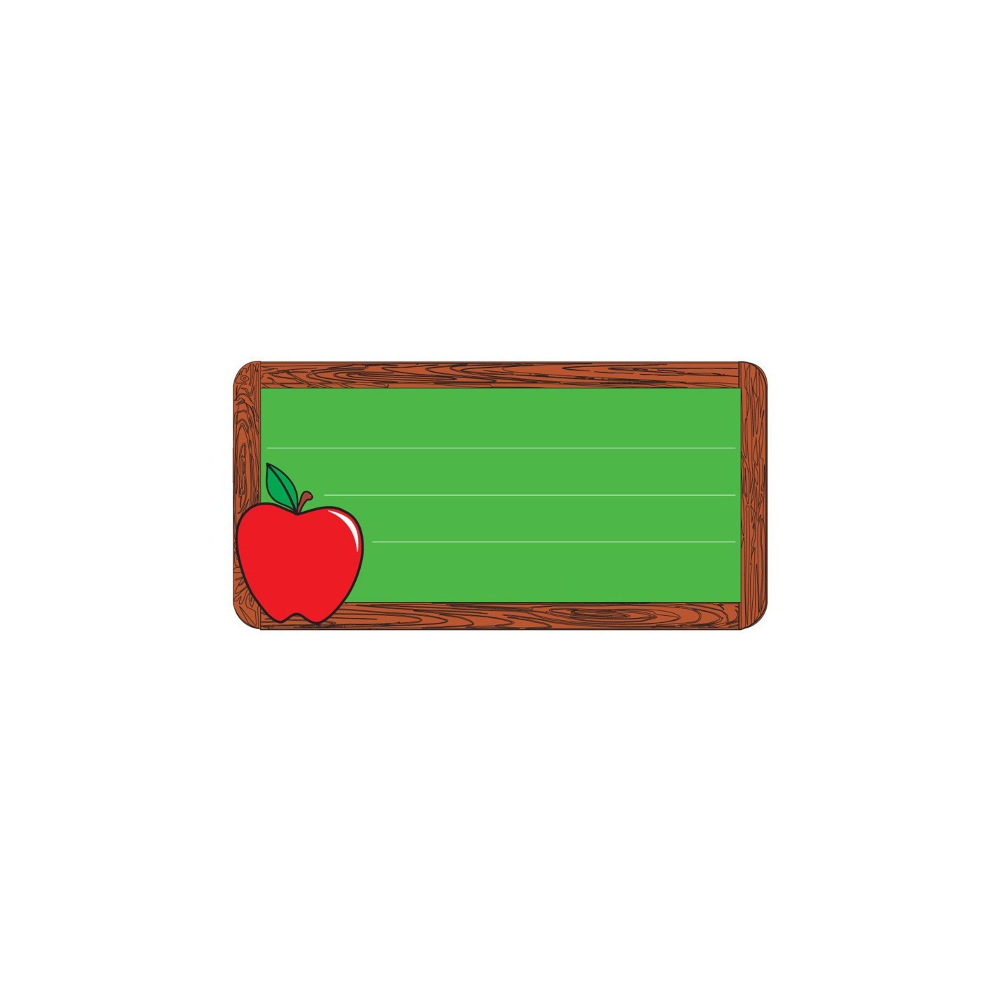 Creative Shapes Etc. Chalkboard Nametags, 1-5/8" x 3-1/4" , Pack of 36