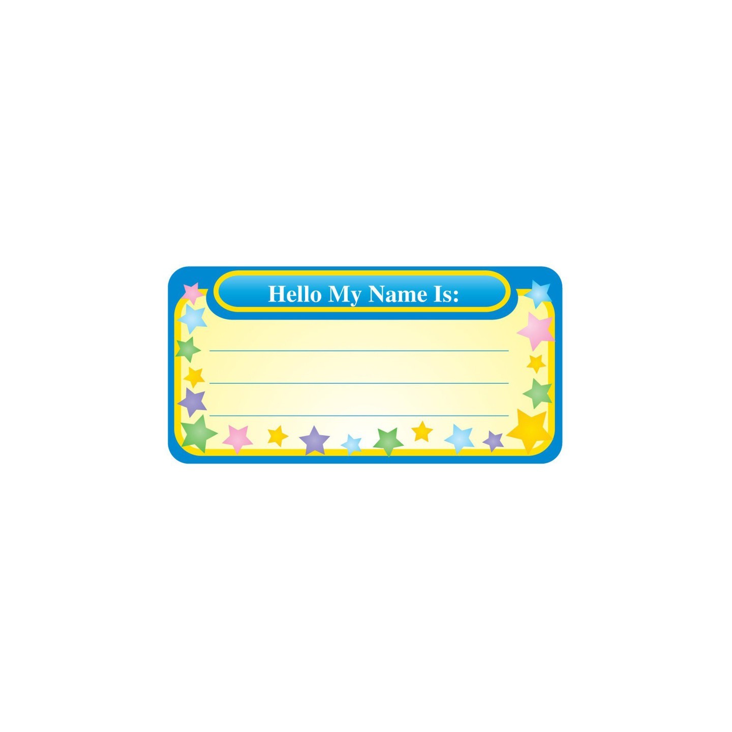 Creative Shapes Etc. My Name Is Nametags, 1-5/8" x 3-1/4" , Pack of 36