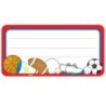 Creative Shapes Etc. Sports Nametags, 1-5/8" x 3-1/4" , Pack of 36