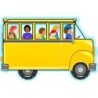 Creative Shapes Etc. Notepad, Bus with Kids, Large, 50 Sheets