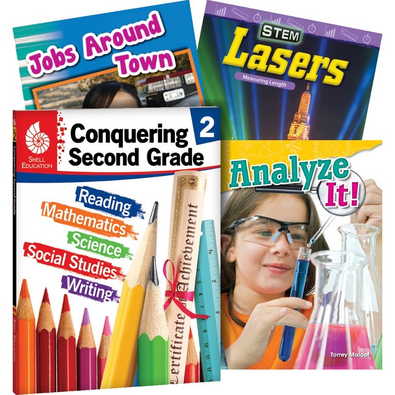 Shell Education Conquering Second Grade, 4-Book Set