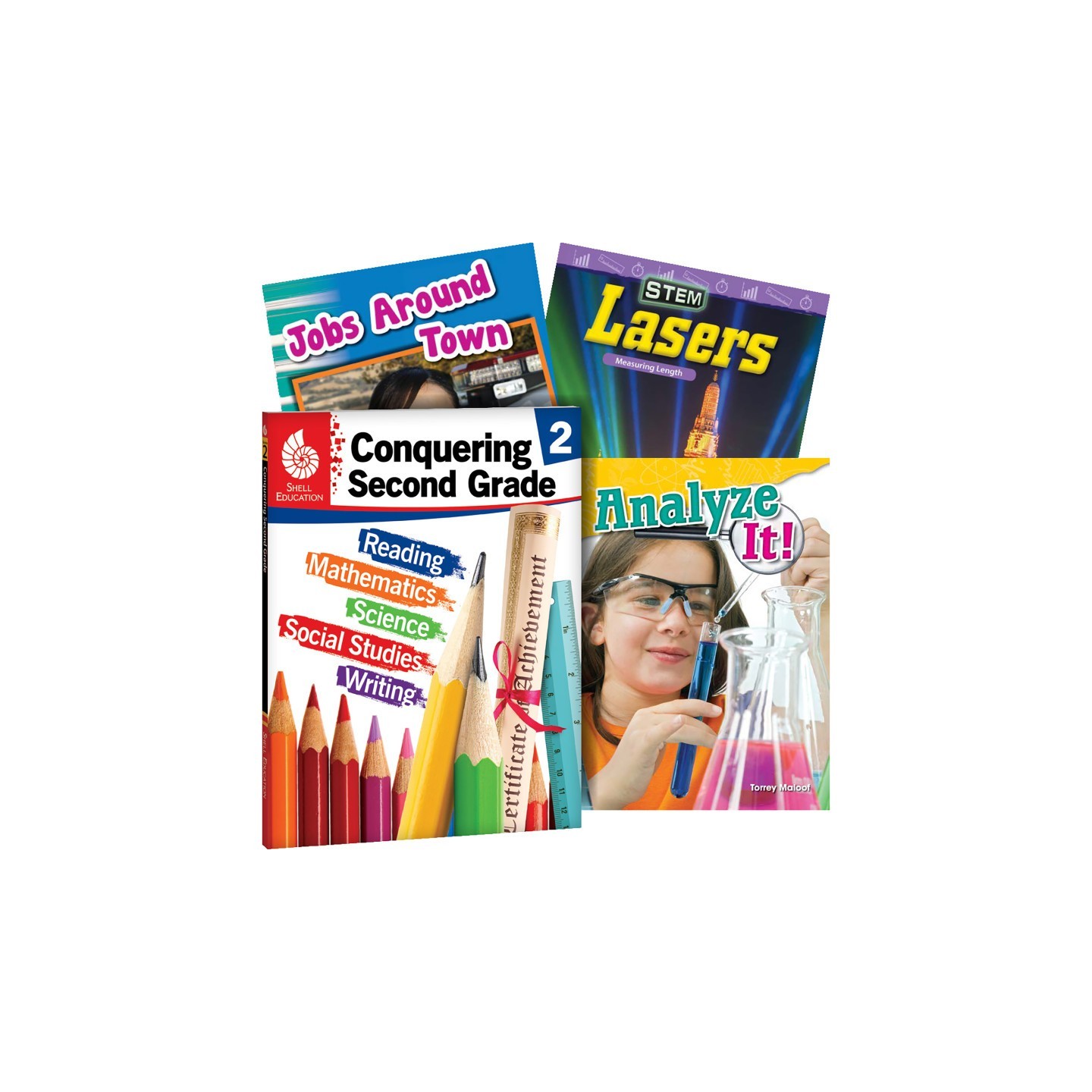 Shell Education Conquering Second Grade, 4-Book Set
