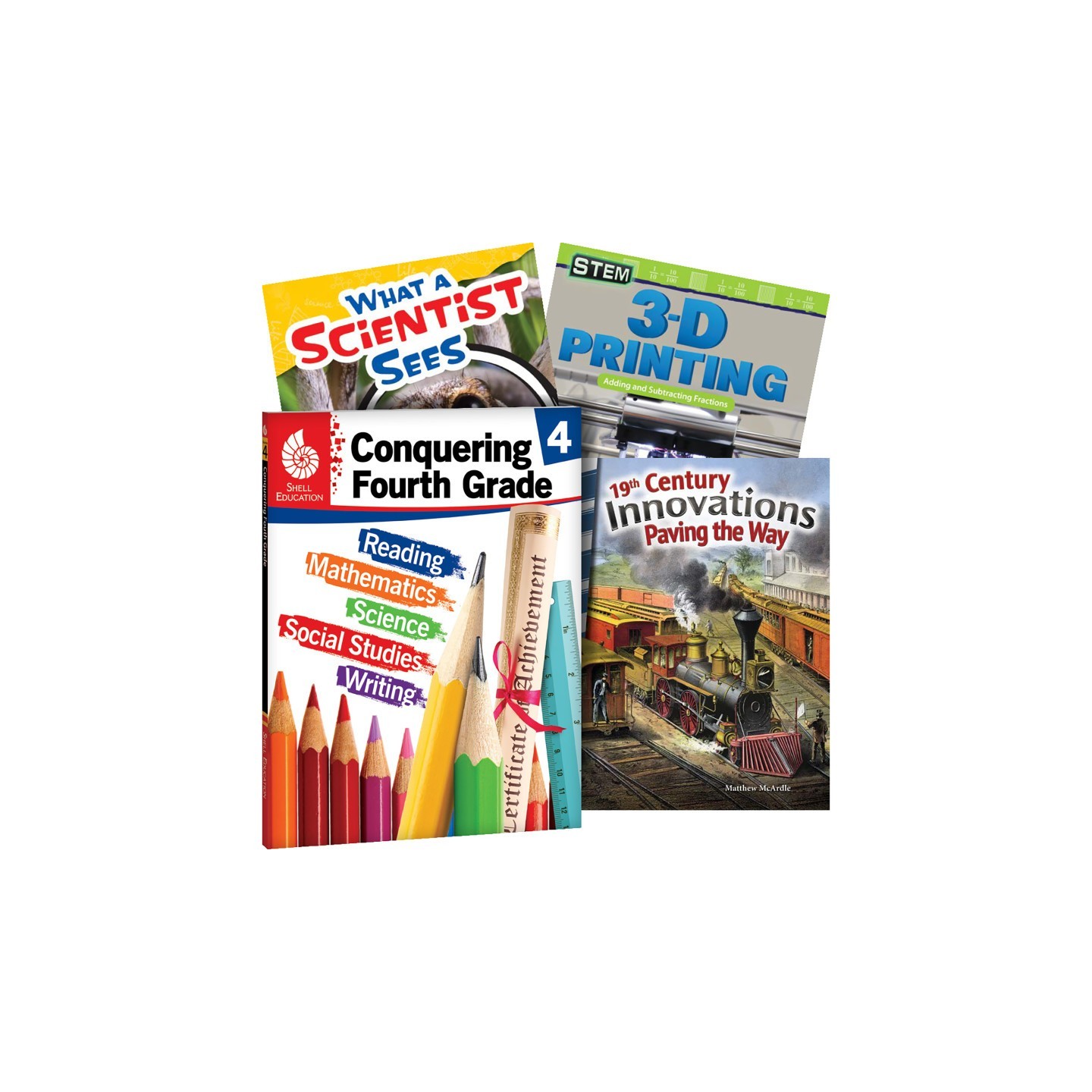 Shell Education Conquering Fourth Grade, 4-Book Set