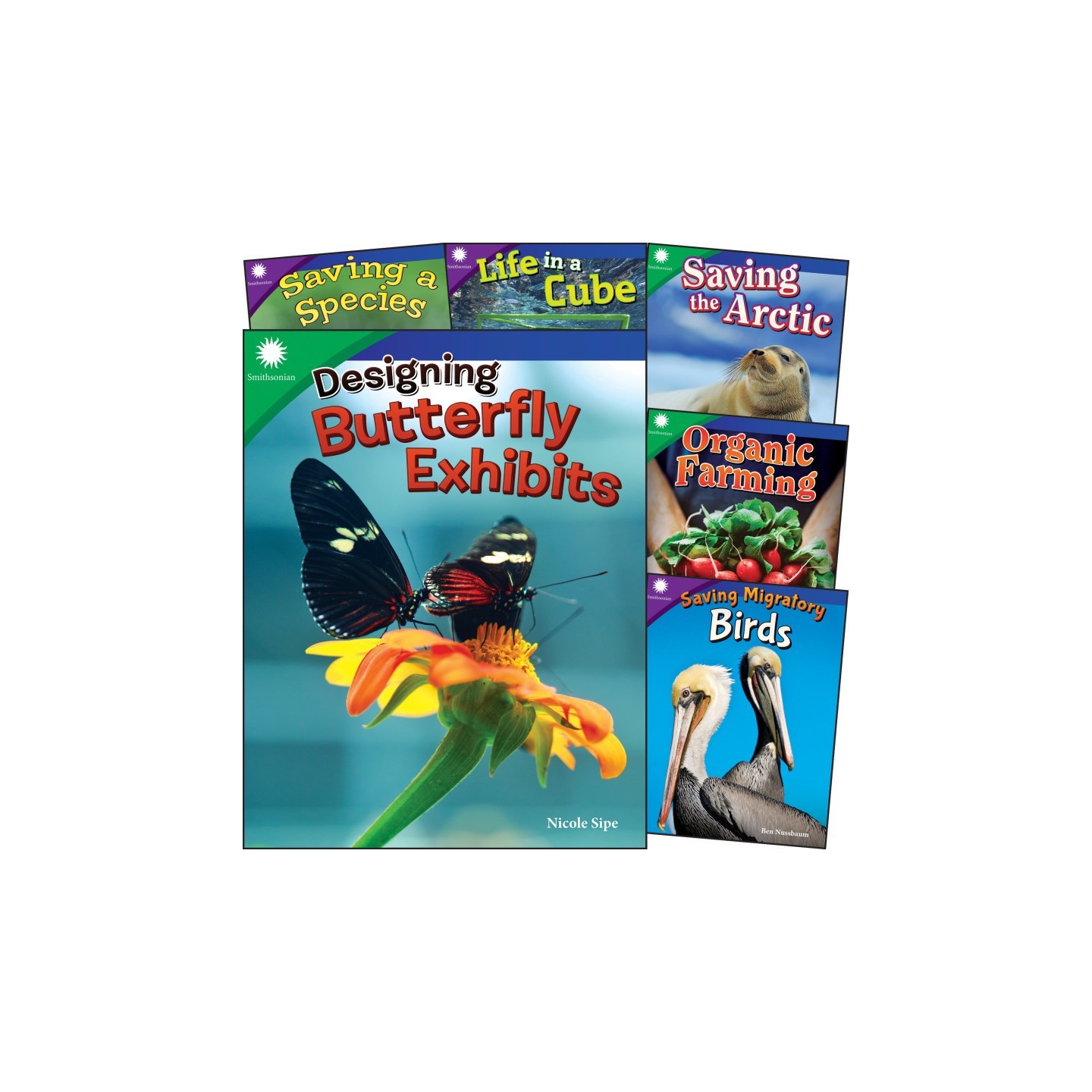 Teacher Created Materials Smithsonian Informational Text: Animals & Ecosystems 6-Book Set, Grades 4-5