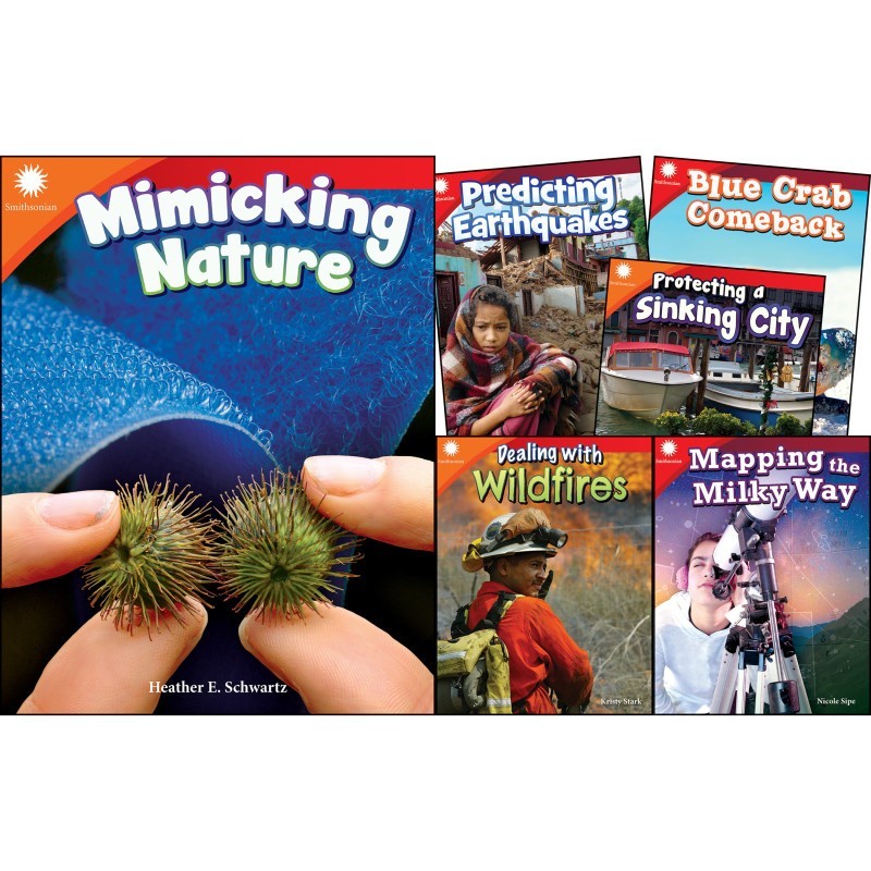 Teacher Created Materials Smithsonian Informational Text: The Natural World, 6-Book Set, Grades 2-3